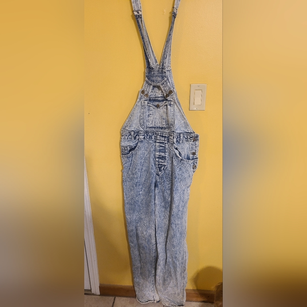 Vintage Acid Wash Jean Overalls